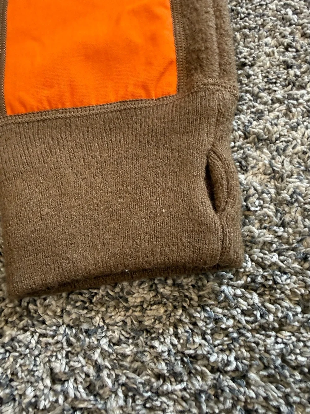 Duxbak North Wind Field Sweater Mens XXL 100% Wool Blaze Orange Hunting NWT